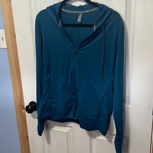 3/$20 Teal  large hubs hooded zip